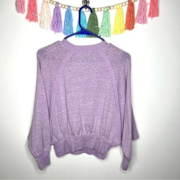Out From Under Urban Outfitters Purple Lavender Batwing Slouchy Boho Top XS - Picture 9 of 14